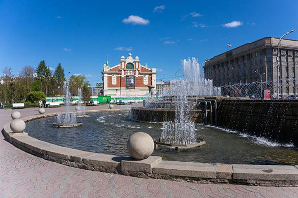 Фонтан Новосибирск Фото